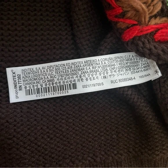 Zara Ruffle Floral Embroidered Sweater - Picture 8 of 11